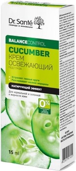 Фото Dr. Sante крем для кожи вокруг глаз освежающий Cucumber 15 мл (4823015917455)
