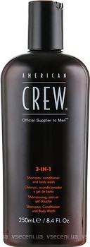 Фото American Crew 3in1 Classic, Conditioner and Body Wash 250 мл