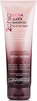 Фото Giovanni 2Chic Brazilian Keratin & Argan Oil Ultra-Sleek 250 мл