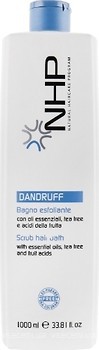 Фото NHP Dandruff Scrub Hair Bath шампунь-скраб от перхоти с эфирными маслами и AHA-кислотами 1 л