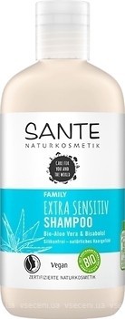 Фото Sante Bio Extra Sensitiv Алоэ вера и бисаболол для чувствительной кожи головы 250 мл