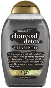 Фото OGX Purifying + Charcoal Detox для ослабленных волос 385 мл