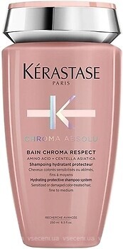 Фото Kerastase Chroma Absolu Bain Chroma Respect для защиты окрашенных, чувствительных, поврежденных, тонких волос 10 мл