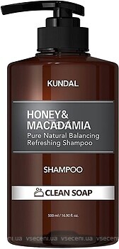 Фото Kundal Pure Natural System Honey & Macadamia Clean Soap 500 мл