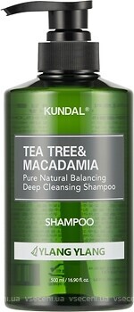 Фото Kundal Tea Tree & Macadamia Deep Cleansing Ylang Ylang 500 мл