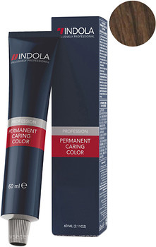 Фото Indola Permanent Caring Color 4.3 средне-коричневый золотистый