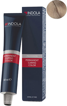 Фото Indola Permanent Caring Color 9.82 очень светлый блонд шоколадный жемчужный