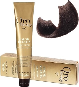 Фото Fanola Oro Therapy Color Keratin 6.00 интенсивный темный блондин