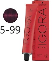 Фото Schwarzkopf Professional Igora Royal 5.99 светло коричневый фиолетовый экстра