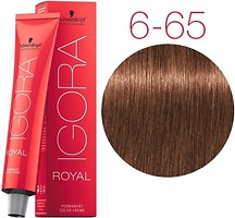 Фото Schwarzkopf Professional Igora Royal 6.65 темно русый шоколадный золотистый