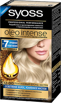 Фото Syoss Oleo Intense 12-00 платиновый блонд экстра