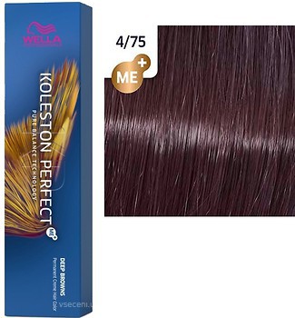 Фото Wella Professionals Koleston Perfect Me+ Deep Browns 4/75 бомбейский палисандр