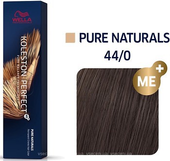 Фото Wella Professionals Koleston Perfect Me+ Pure Naturals 44/0 коричневый интенсивный натуральный