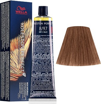 Фото Wella Professionals Koleston Perfect Me+ Rich Naturals 8/97 светлый блонд сандрэ коричневый