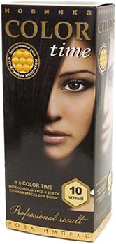 Фото Color Time Permanent Hair Color 10 Черный