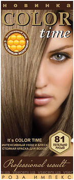 Фото Color Time Permanent Hair Color 81 Пепельно-русый