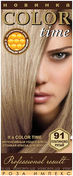 Фото Color Time Permanent Hair Color 91 Платиново-русый