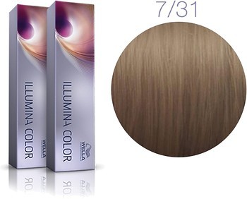 Фото Wella Professionals Illumina Color 7/31 блонд золотисто-пепельный