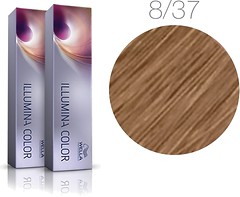 Фото Wella Professionals Illumina Color 8/37 светлый блонд золотисто-коричневый