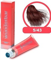 Фото Wunderbar Hair Color Cream 5/43 светло-коричневый медно-золотистый