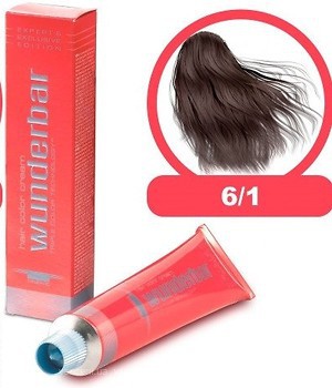 Фото Wunderbar Hair Color Cream 6/1 темно-русый пепельный