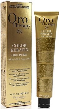 Фото Fanola Oro Therapy Color Keratin 5.606 светло-каштановый теплый красный
