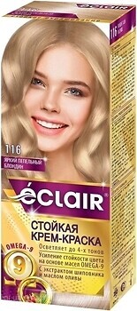 Фото Eclair Omega 9 Hair Color 116 яркий пепельный блондин