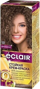 Фото Eclair Omega 9 Hair Color 50 шоколадный