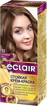 Фото Eclair Omega 9 Hair Color 53 золотистый орех