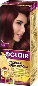 Фото Eclair Omega 9 Hair Color 55 гранат