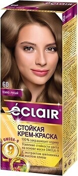 Фото Eclair Omega 9 Hair Color 60 темно-русый