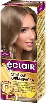 Фото Eclair Omega 9 Hair Color 63 капучино