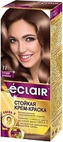 Фото Eclair Omega 9 Hair Color 77 горький шоколад