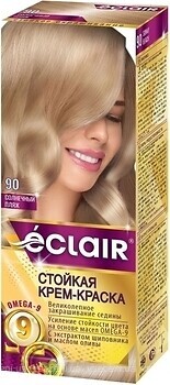 Фото Eclair Omega 9 Hair Color 90 солнечный пляж