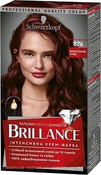 Фото Schwarzkopf Brillance 876 изысканный рубин