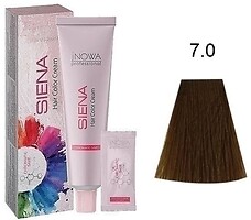 Фото jNowa Professional Siena Chromatic Save Hair Color Cream 7/0 темный блонд