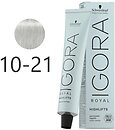 Фото Schwarzkopf Professional Igora Royal 10-21 Ультра светлый блондин пепельный сандре