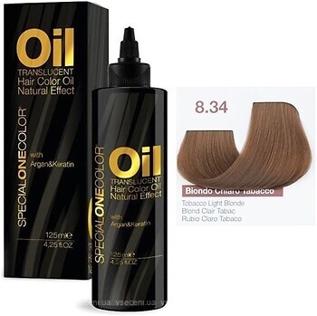 Фото Trendy Hair Special One Color Oil Translucent Hair Color 8.34 Tobacco Light Blonde табачный светло-русый