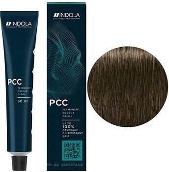 Фото Indola Exclusively Professional PCC Intense Coverage 4.8+ Средний коричневый натуральный шоколадный