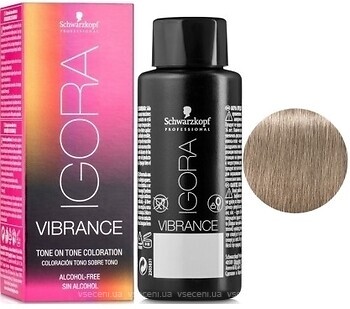 Фото Schwarzkopf Professional Igora Vibrance Tone on Tone Coloration 9-12 экстрасветлый блондин сандрэ пепельный