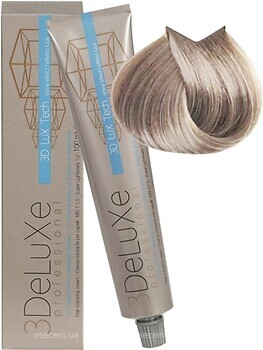 Фото 3DeLuXe Tech Hair Colouring Cream 901 суперблонд натуральный пепельный
