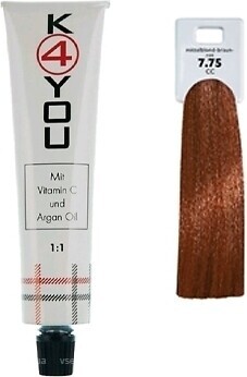 Фото Kolor4You Hair Color 7.75 Medium Blond Brown Mahogany