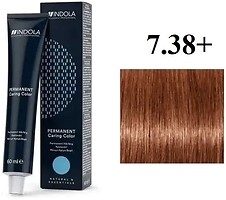 Фото Indola Exclusively Professional PCC Intense Coverage 7.38+ Средний русый золотистый шоколад