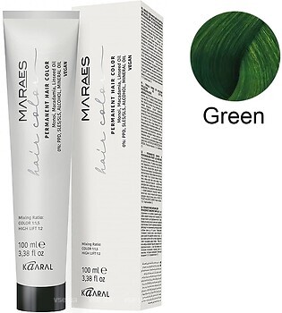 Фото Kaaral Maraes Vegan Permanent Hair Color GR Зеленый