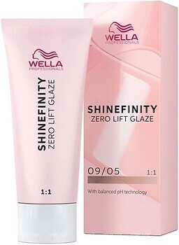 Фото Wella Professionals Shinefinity Zero Lift Glaze 09/05 очень светлый блондин натуральный махагон