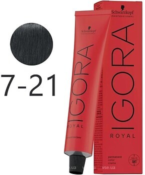 Фото Schwarzkopf Professional Igora Royal 7.21 средне русый натуральный