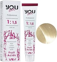 Фото You Look Professional Hair Colouring Cream 12.1 Суперосветляющий блондин пепельный