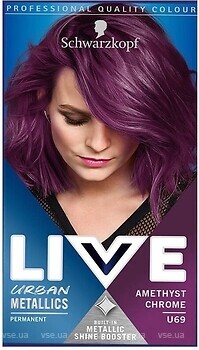 Фото Schwarzkopf Live Urban Metallics U69 Amethyst Chrome аметист хром