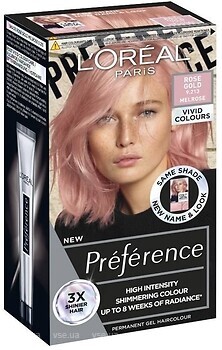 Фото L'Oreal Paris Preference Vivids 9.213 rose gold розовое золото