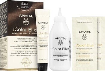 Фото Apivita My Color Elixir 5.03 Light Brown Natural Gold светло-коричневый натуральное золото